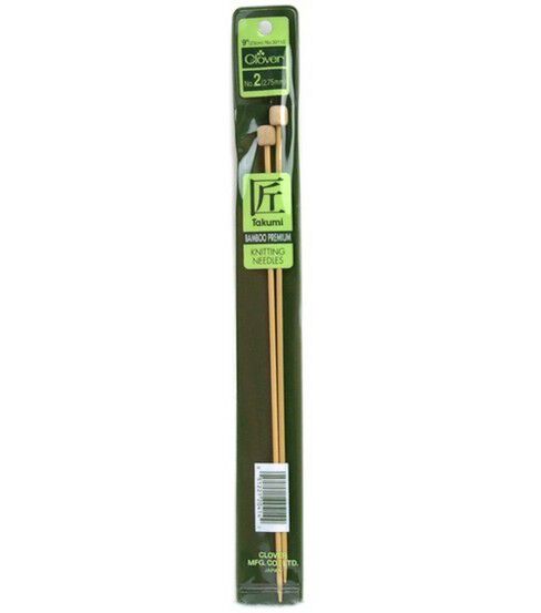 Bamboo Single Point Knitting Needles Size 2 O430640