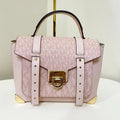Medium Powder Blush PVC Top Handle Satchel Handbag L466961