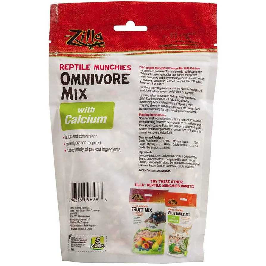 Reptile Munchies Omnivore Mix with Calcium C93985