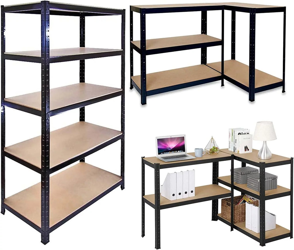 5-Tier Shelving Unit 59"x28"x12" Black V514751