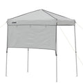 6 x 4 Ft Pop Up Instant Tent Canopy with Half Sun Shade, Gray I39682