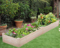 96 x 24.5 x 10 Inch Wood Raised Garden Bed Y618