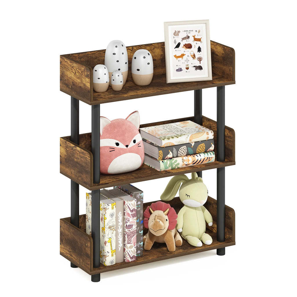 3-Tier Freestanding Display Rack Bookshelf Z26350