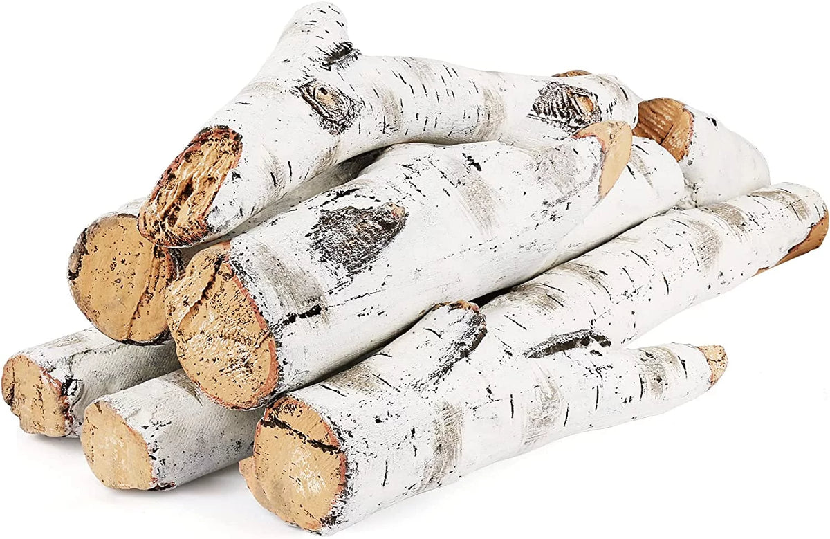 26 inch Ceramic White Birch Gas Fireplace Logs L216887