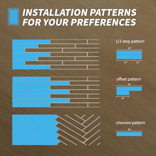 Peel and Stick Vinyl Wood Plank Floor Tile 36-Pack R818916