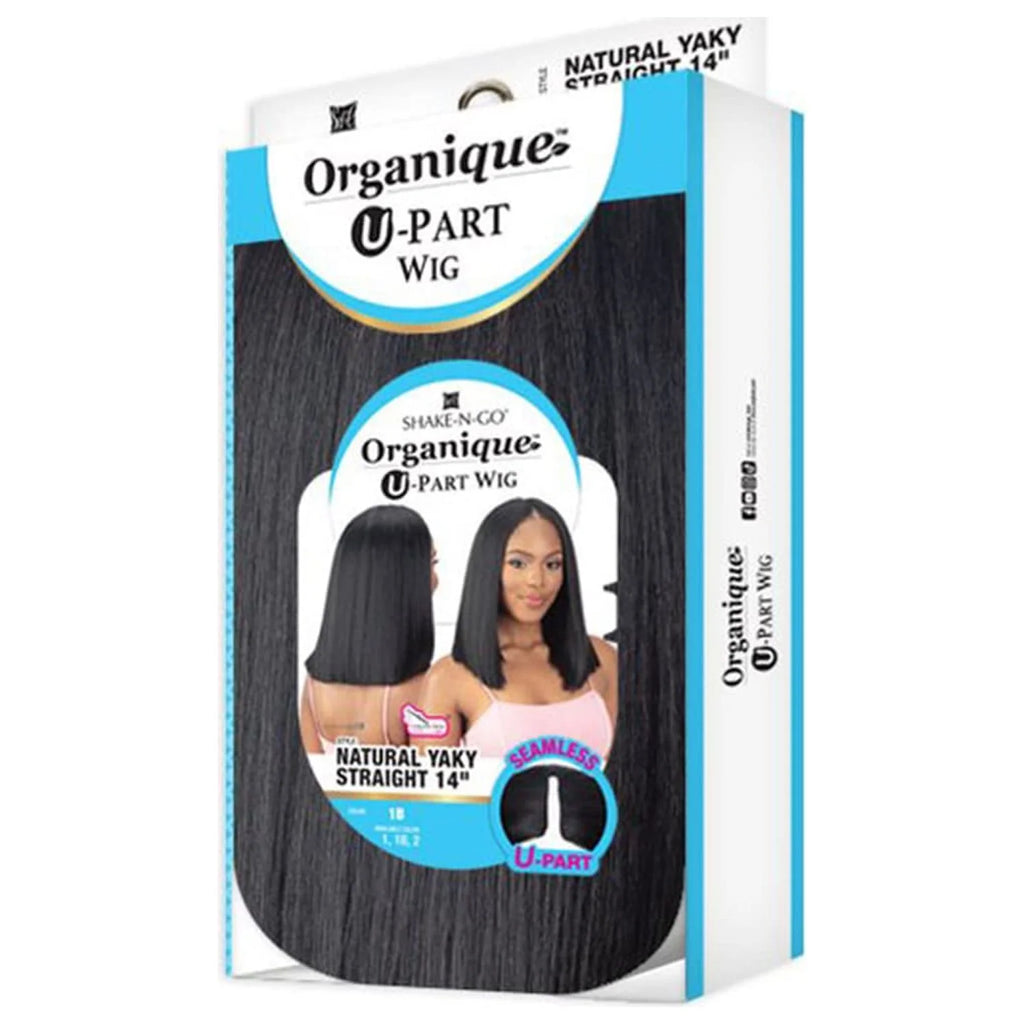 U Part Wig Natural Yaky Straight 14" H863
