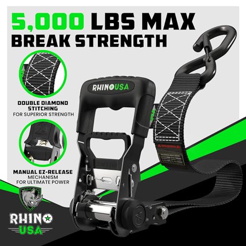 Heavy Duty Ratchet Straps 4-Pack Black E81006