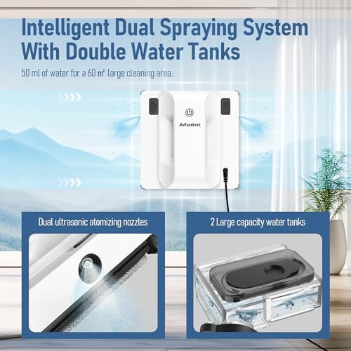 Window Cleaning Robot with Dual Water Spray H2339