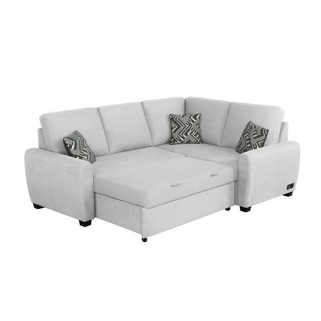 Ivory Convertible Sofa E365