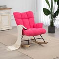 Teddy Upholstered Rocking Chair with High Backrest K7166