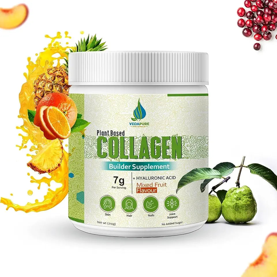 Mixed Fruit Collagen Powder with Hyaluronic Acid, Biotin, Vitamin E & C, 210g X61518