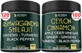 5in1 Ashwagandha Shilajit & 6in1 Ceylon Cinnamon Supplements Y481