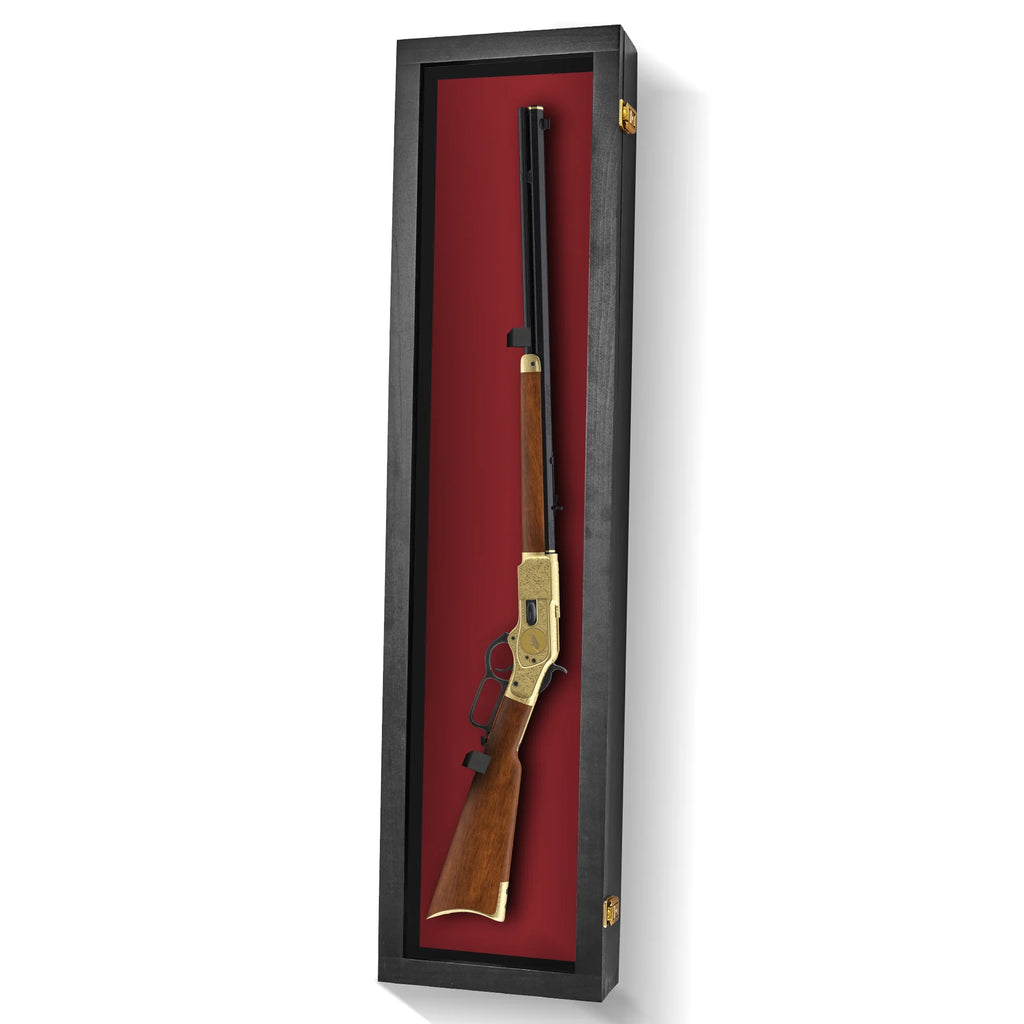 Clear Acrylic & Hardwood Gun Display Case G809