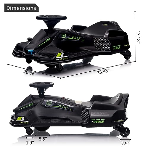 24V Kids Electric Drift Go-Kart with LED Light X45082