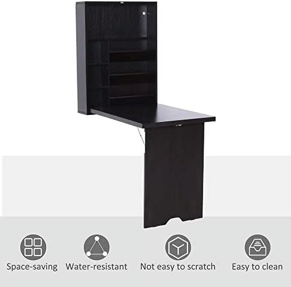 Compact Mahogany Convertible Desk K916757