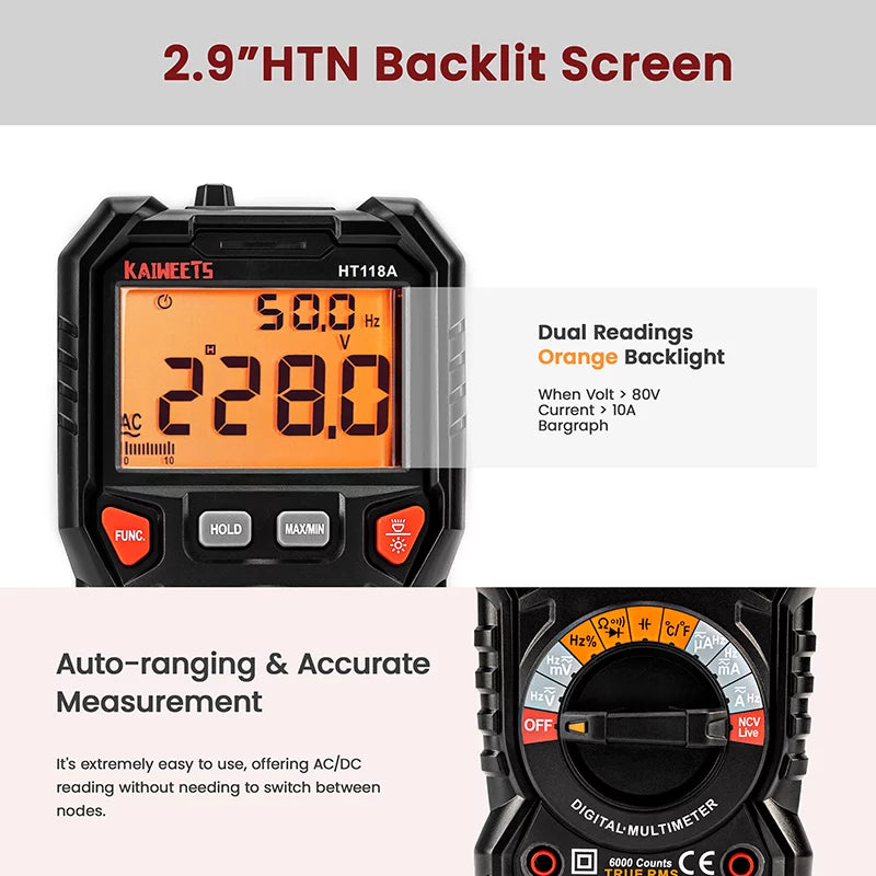 Auto-Ranging TRMS Digital Multimeter S726