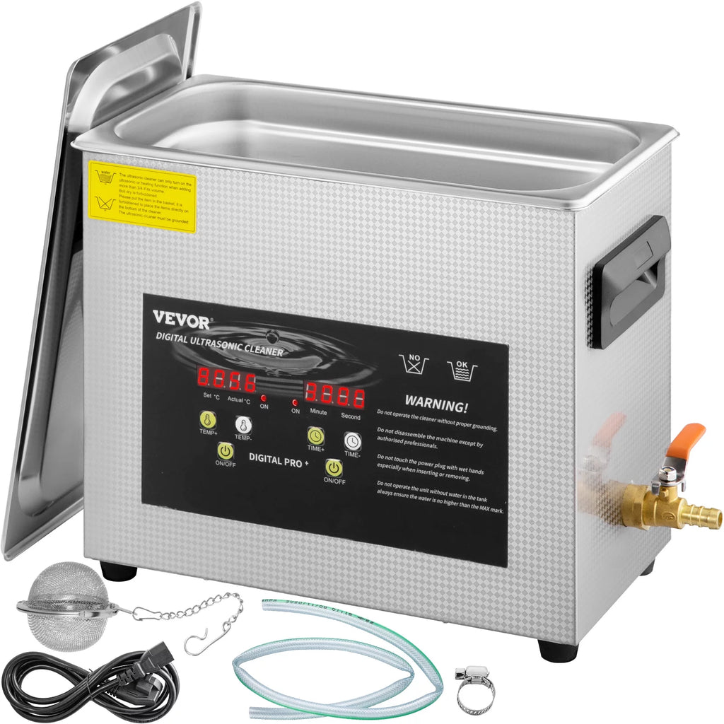 6L Ultrasonic Cleaner with Heater Timer U259200
