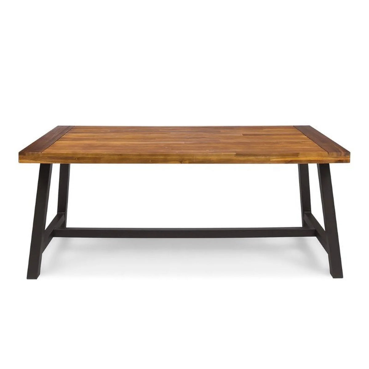 71" Wood Top Patio Dining Table A51442