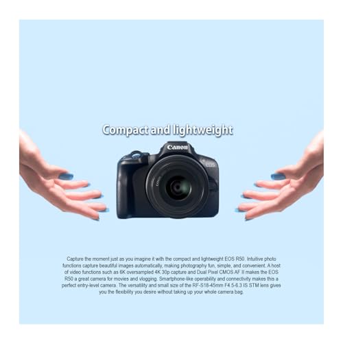Black Mirrorless Camera and 18-45mm Lens with 128GB SD Card and Gadget Bag B493096