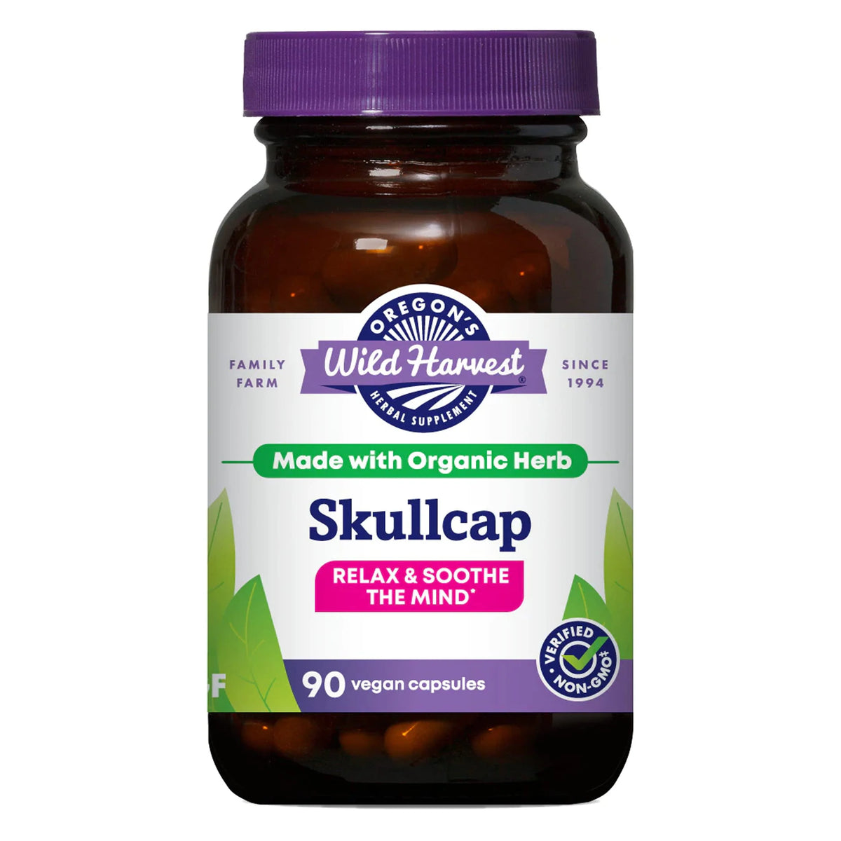 Organic Skullcap Vegan Capsules 90 Count V268797