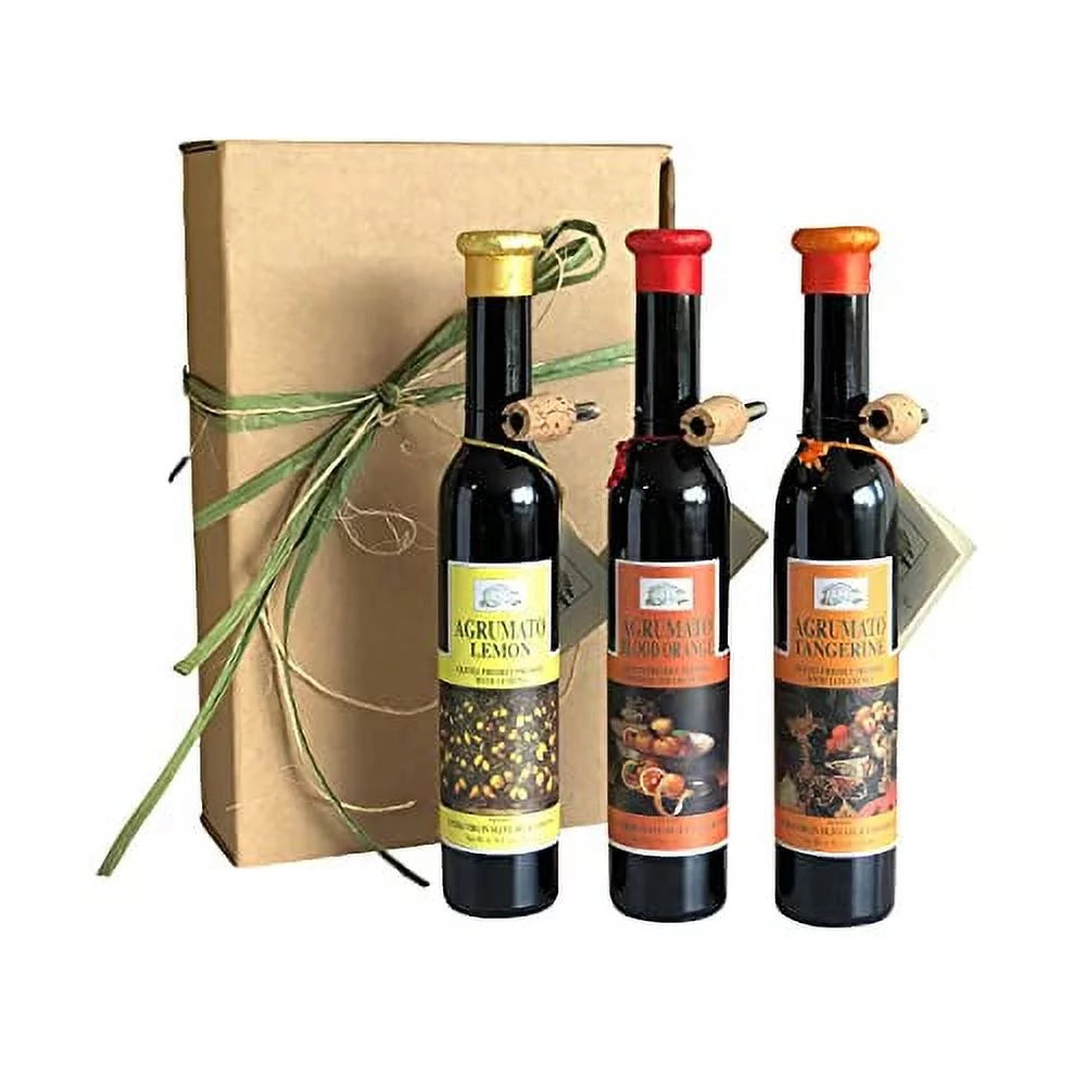 Lemon Tangerine Blood Orange Extra Olive Oil Gift Set D1861