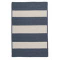 3' x 5' Steel Blue Striped Reversible Rectangular Outdoor M4406