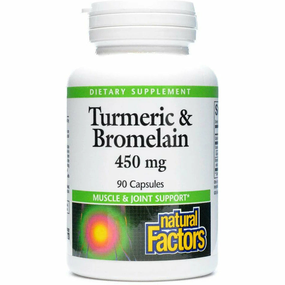 Turmeric & Bromelain 450 mg 90 Capsules E726