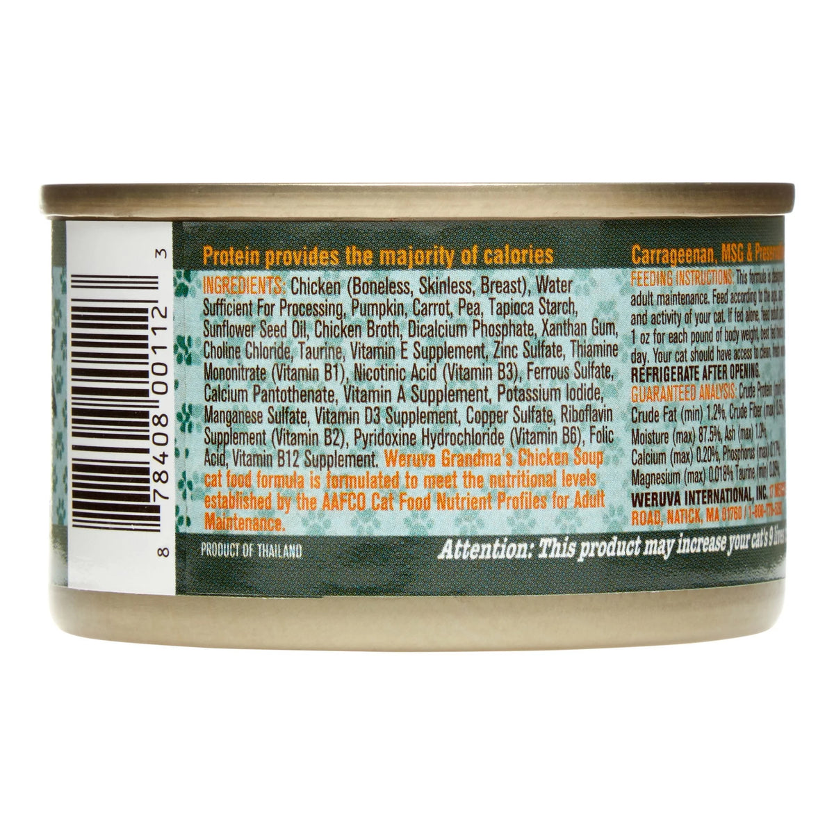 24 Pack Grain-Free Wet Cat Food 3 oz. Cans U508