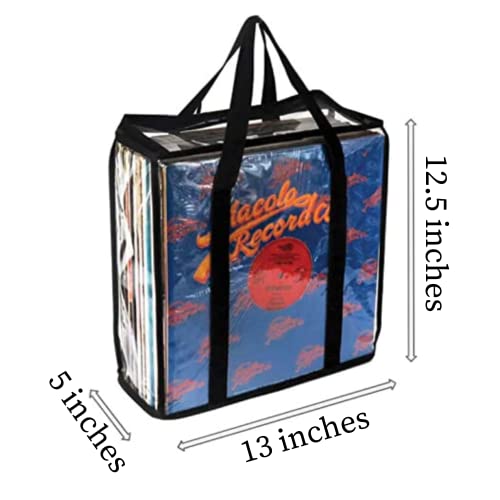 Vinyl Record Storage Cases 6 Pack Clear PVC S42500