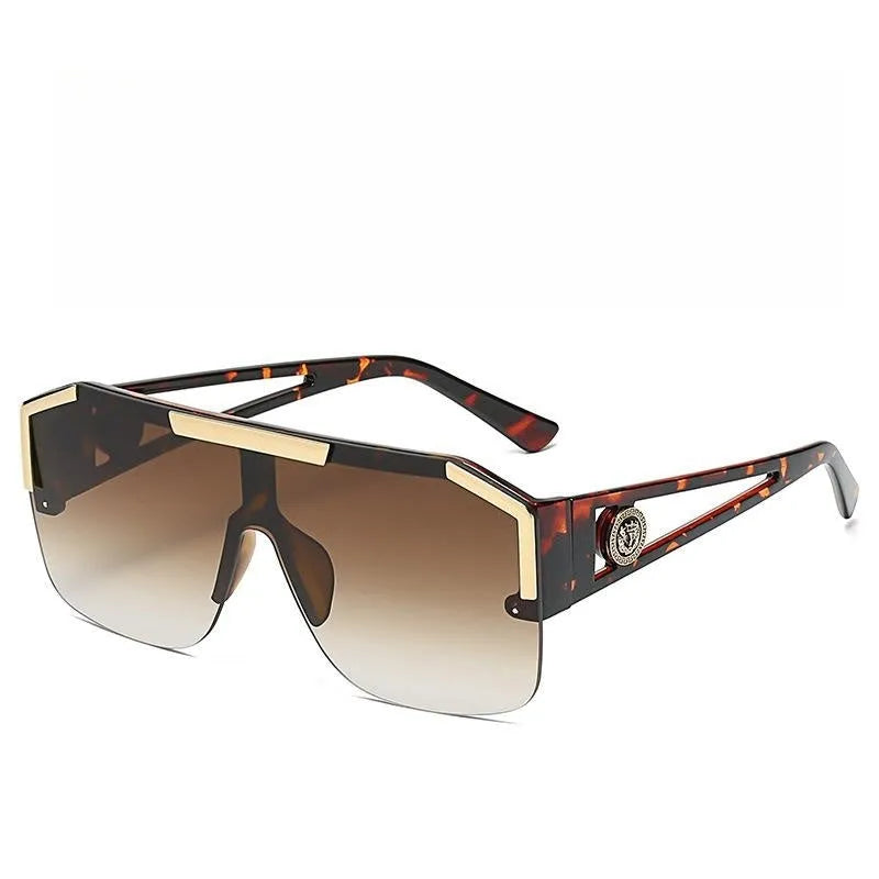 Hollowed-out One-piece Lens Sunglasses S788126