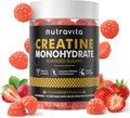 Sugar Free Vegan Strawberry Flavor 5g Creatine Monohydrate Gummies 120 Count M906513