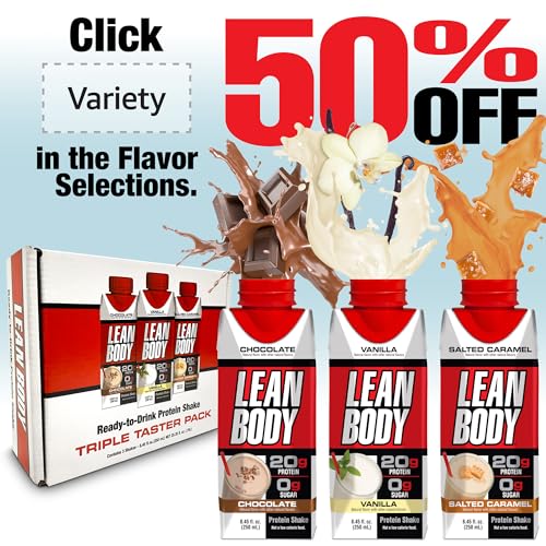 Strawberry Protein Shake, 40g Protein, 0 Sugar, 17 Ounce Pack of 12 I8739
