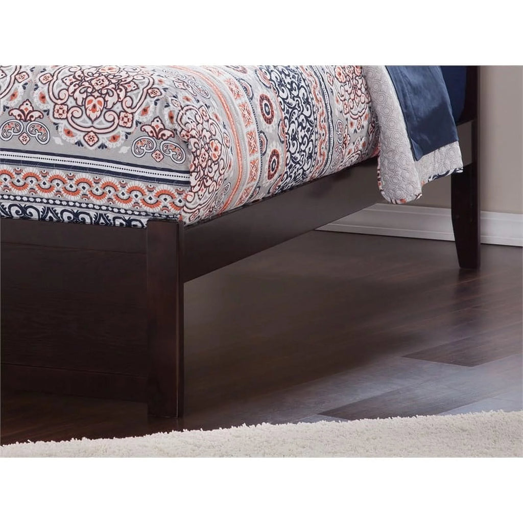 Solid Wood Queen Storage Platform Bed in Espresso M250046