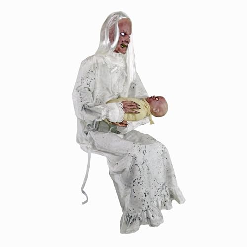 Life-Size Animatronic Halloween Decoration with Motion-Activated Sounds C65787