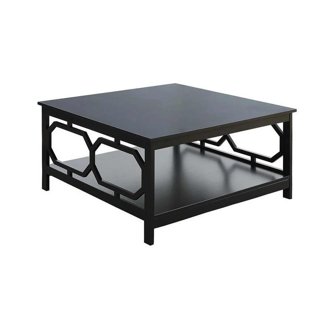 Black Wood Square Coffee Table G834288