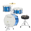 3-Piece Beginner Drum Set with Throne Stool C3115