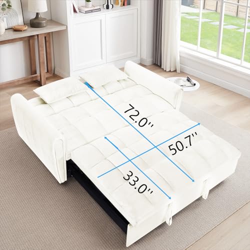 Dark Gray Velvet 3 in 1 Sleeper Sofa Bed G4645