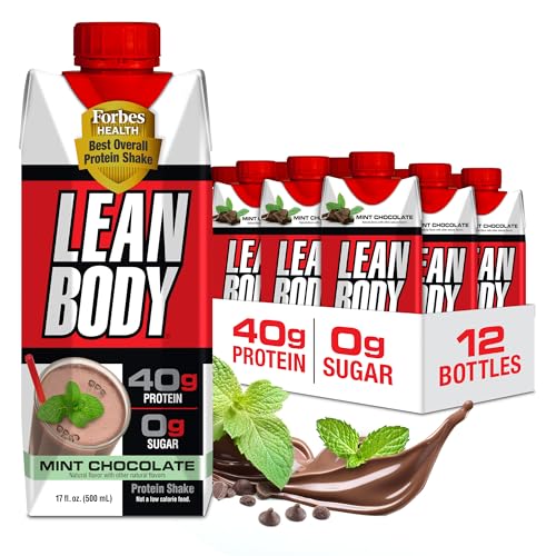 Strawberry Protein Shake, 40g Protein, 0 Sugar, 17 Ounce Pack of 12 I8739