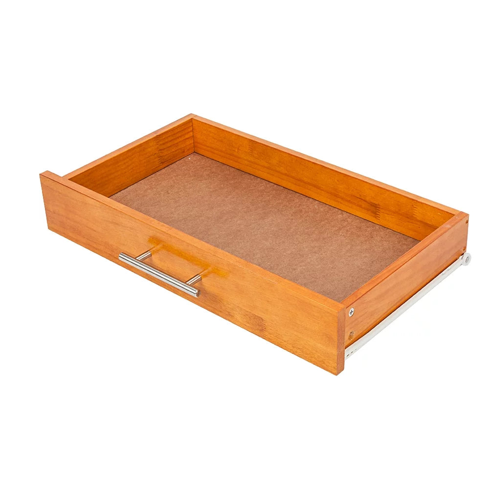 Wood Kitchen Cart with Stainless Steel Top and Storage Cabinet D28933