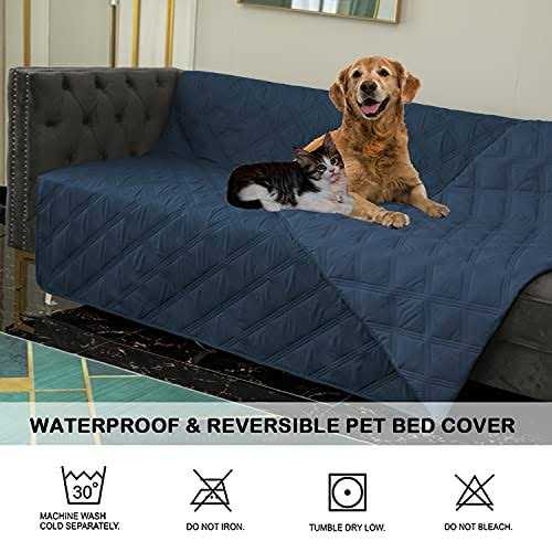 Waterproof Reversible Dog Bed Cover Pet Blanket I6477