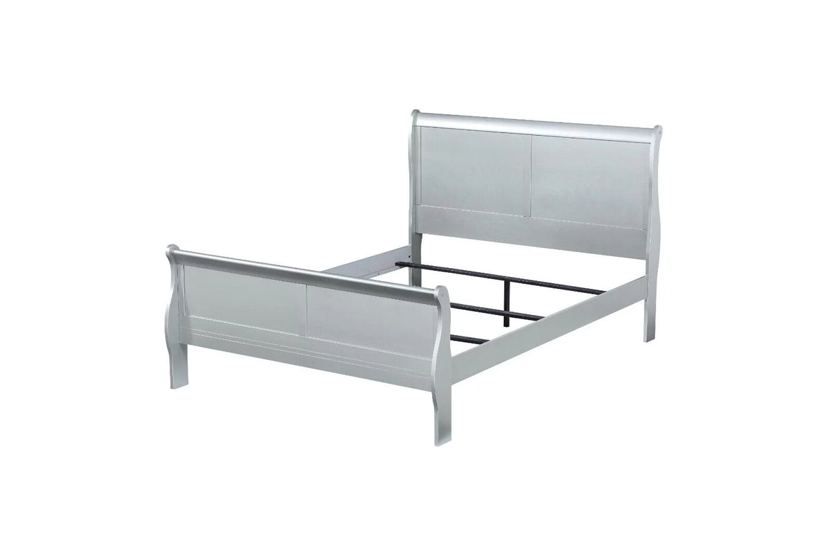5pc Bedroom Set Twin Bed Dresser Chest Nightstand Mirror N410345