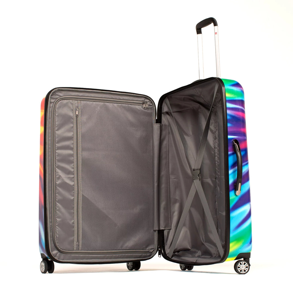 Tie-dye 28 Inch Expandable Spinner Rolling Luggage ABS Hard Case C209