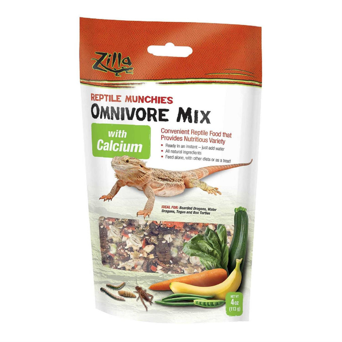 Reptile Munchies Omnivore Mix with Calcium C93985