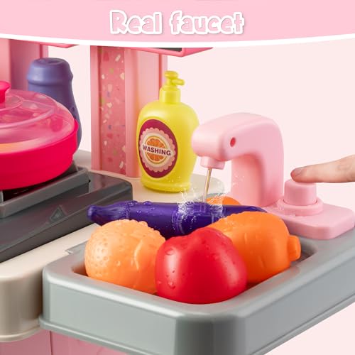 Pink 53 Pc Kids Kitchen Playset Z3291