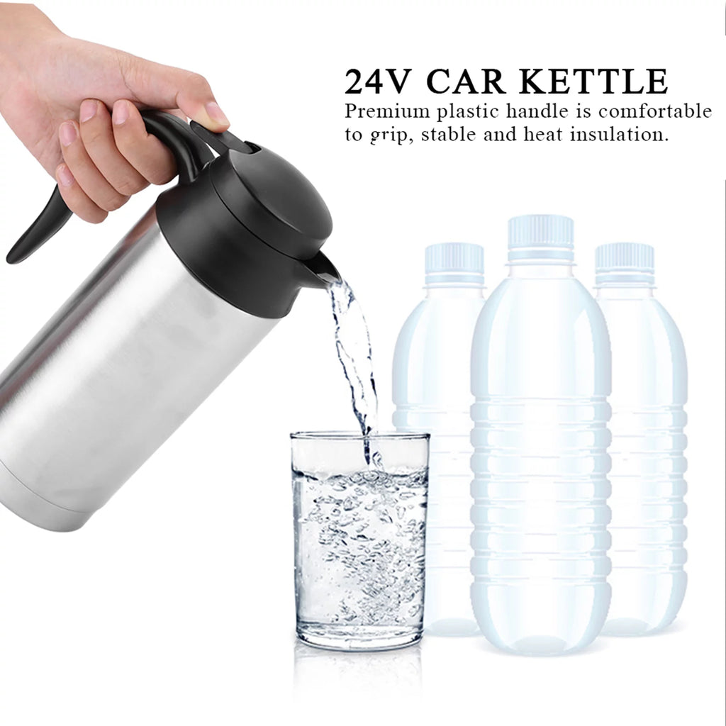 Portable 750ml 24V Travel Car Kettle Water Heater Bottle N416