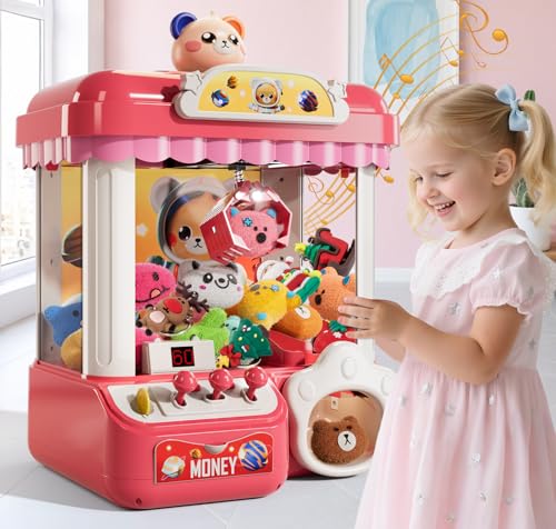 Mini Claw Machine with Music & 36 Mini Toys U8860