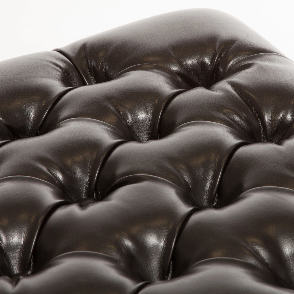 Espresso Bonded Leather Storage Ottoman X86294