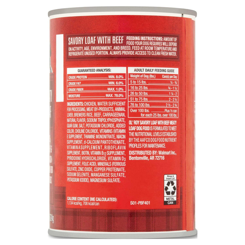 Beef Wet Dog Food O38194