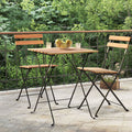 Folding Bistro Table Solid Wood Teak and Steel F965