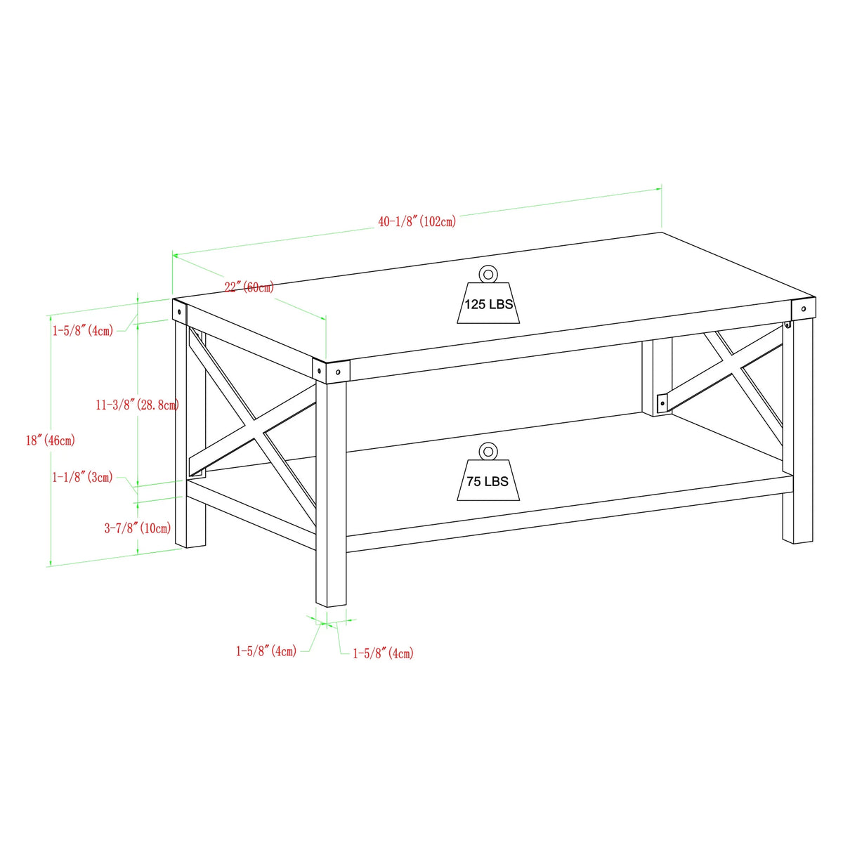 Magnolia Metal X Coffee Table C593925
